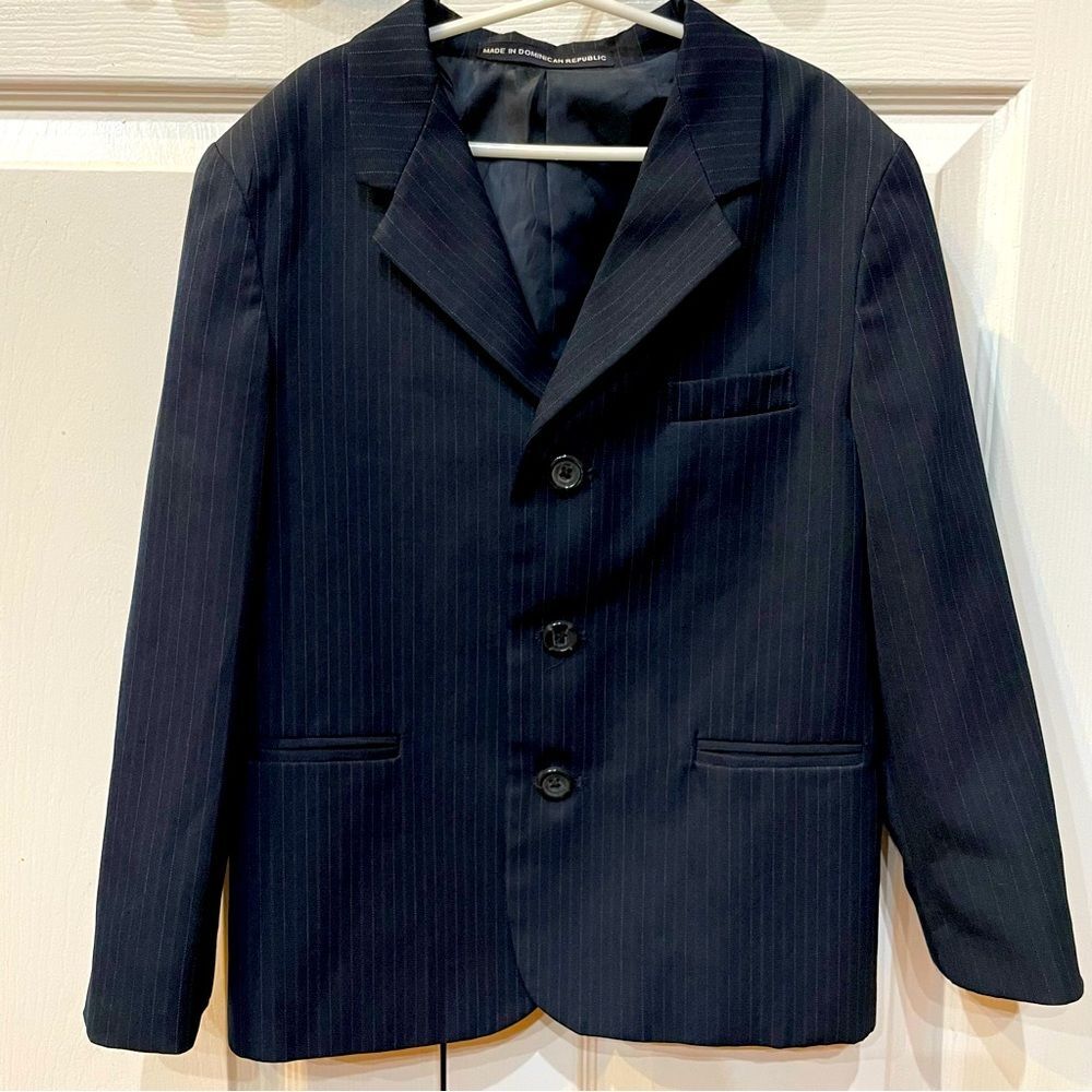Dockers Boy's Suit Jacket Blazer Navy Pinstripe